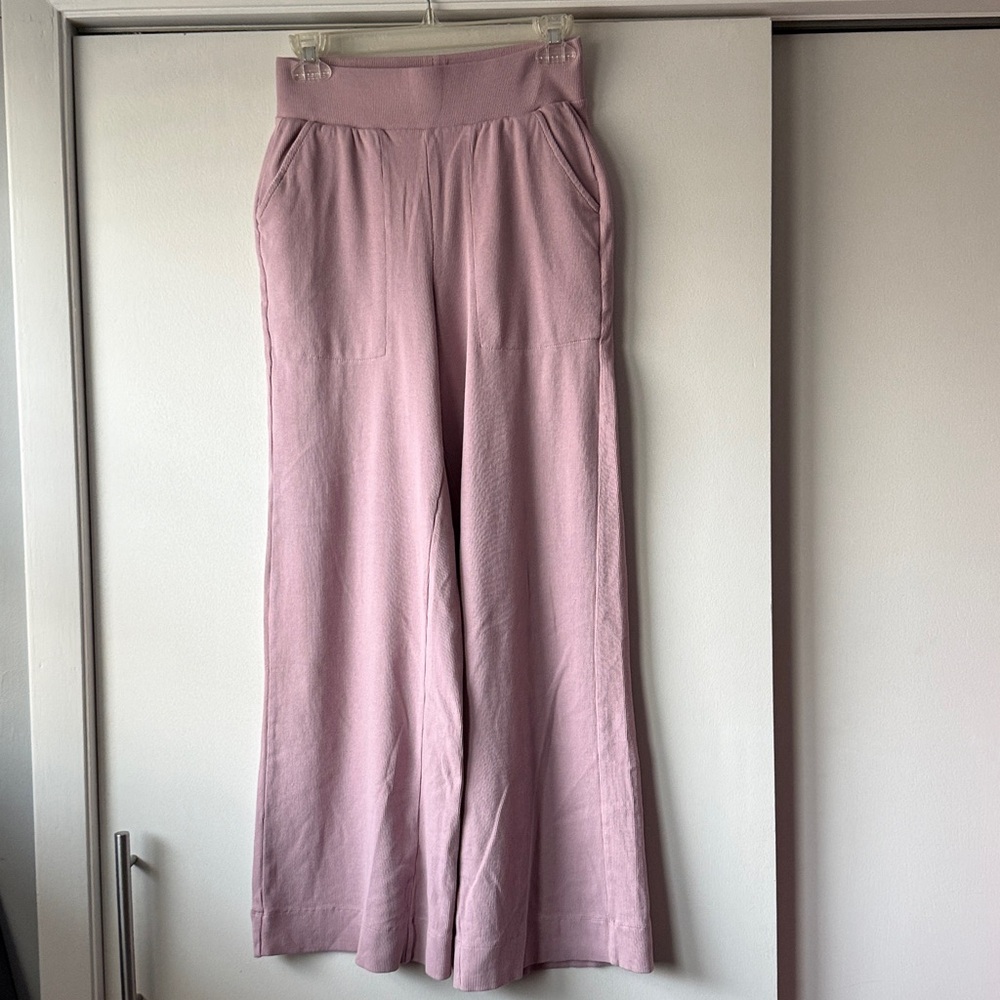 Pact Wide Leg Lounge Pants Lavender Haze XS - Picture 3 of 6